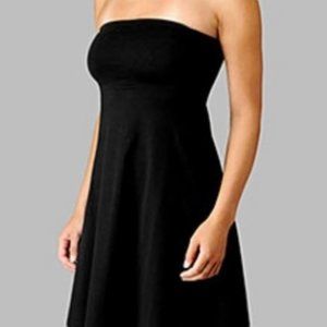 Lululemon Beat The Heat Dress Strapless Reversible Black Gray Size 4 Small